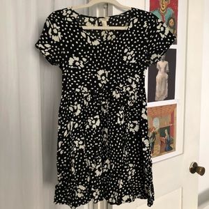 Babydoll mini cow print like dress!